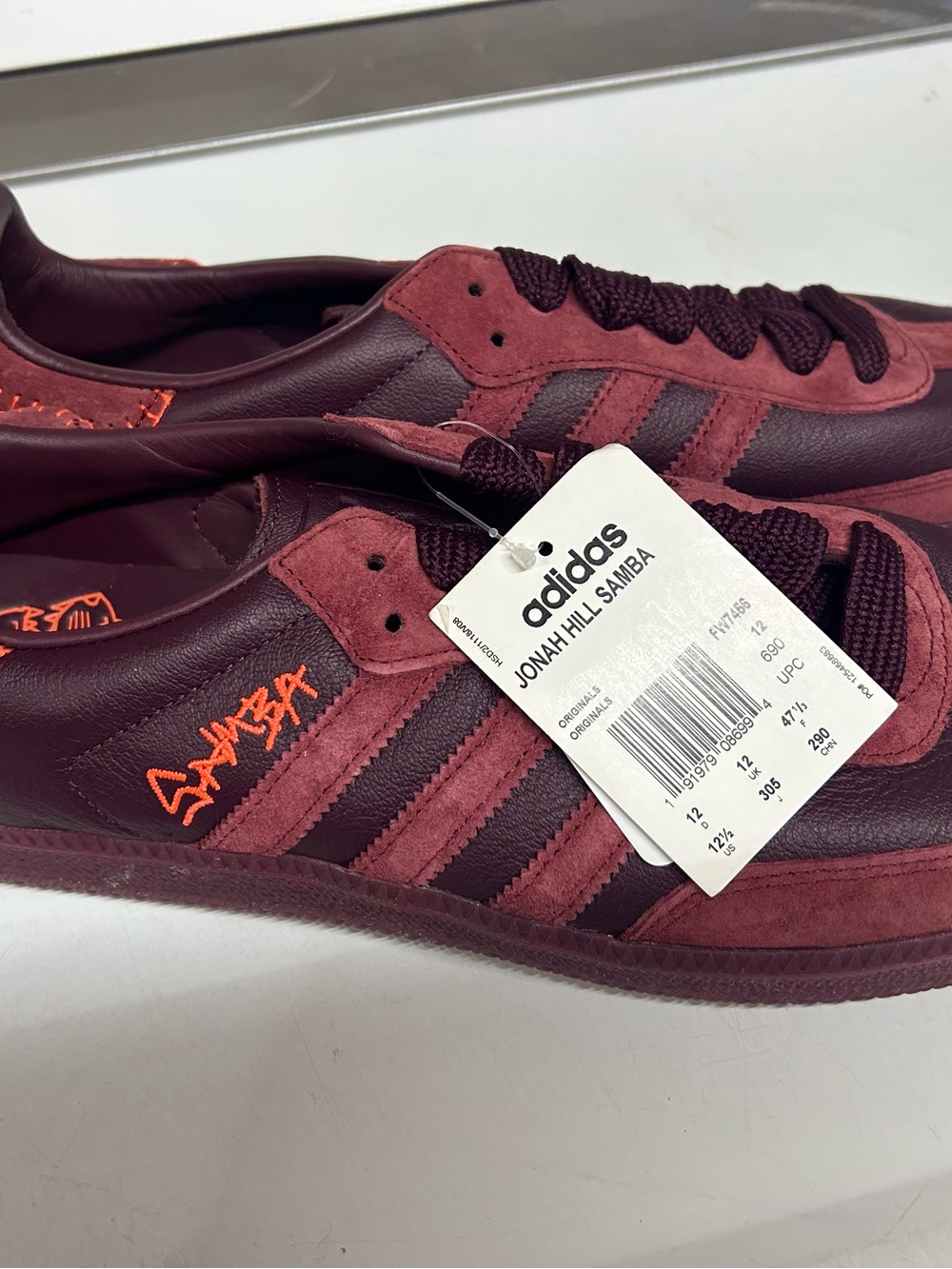 Men’s Jonah Hill Samba Adidas Shoes 12.5 NEW